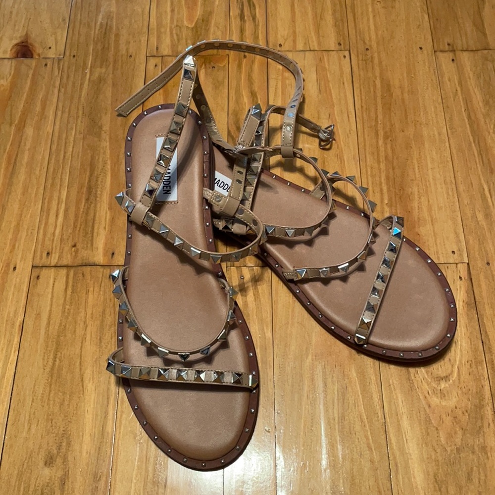 Steve Madden Studded Nude Sandals